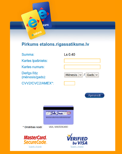 Apmaksas forma